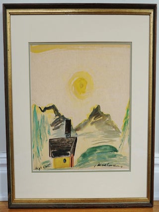 LUDWIG BEMELMANS~ORIGINAL SIGNED WATERCOLOR PAINTING~HIGH WORLD, Madeline author