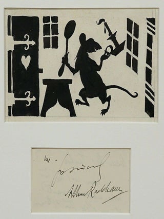 ARTHUR RACKHAM~ FRAMED ORIGINAL PUBLISHED PEN AND INK DRAWING FROM THE PIED PIPER
