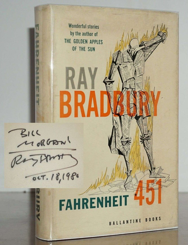 Item #001688 FAHRENHEIT 451 (SIGNED). RAY BRADBURY.