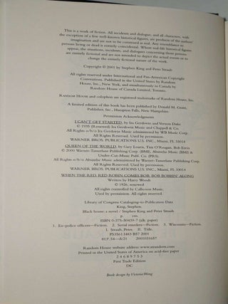 BLACK HOUSE (SIGNED)
