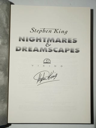 NIGHTMARES & DREAMSCAPES (SIGNED)