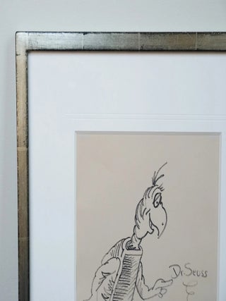 DR. SEUSS SIGNED ORIGINAL DRAWING~YERTLE THE TURTLE ~W. LOA/COA