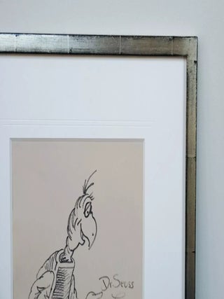 DR. SEUSS SIGNED ORIGINAL DRAWING~YERTLE THE TURTLE ~W. LOA/COA