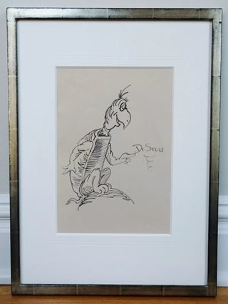 DR. SEUSS SIGNED ORIGINAL DRAWING~YERTLE THE TURTLE ~W. LOA/COA