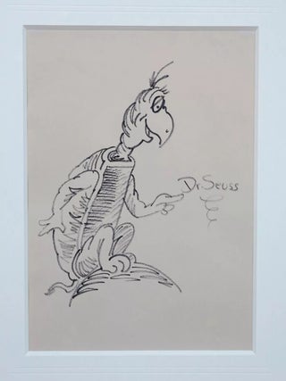 DR. SEUSS SIGNED ORIGINAL DRAWING~YERTLE THE TURTLE ~W. LOA/COA