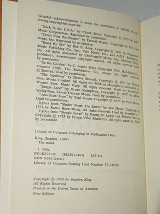 THE STAND (Signed)