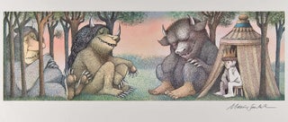 Item #002091 WHERE THE WILD THINGS ARE, ORIGINAL SIGNED LITHOGRAPH. MAURICE SENDAK