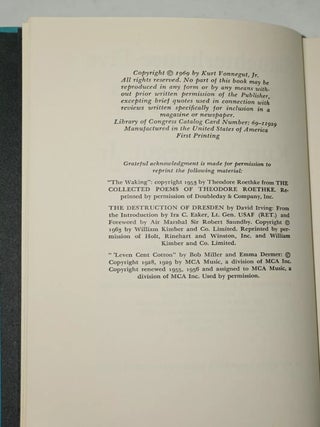 SLAUGHTERHOUSE-FIVE (SIGNED)