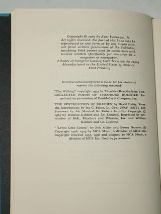 SLAUGHTERHOUSE-FIVE (SIGNED)