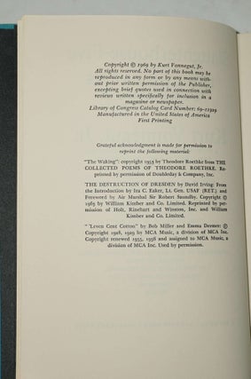SLAUGHTERHOUSE-FIVE (SIGNED)