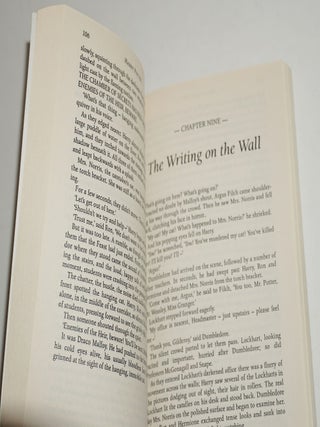 HARRY POTTER AND THE CHAMBER OF SECRETS ,UNCORRECTED PROOF