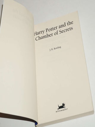 HARRY POTTER AND THE CHAMBER OF SECRETS ,UNCORRECTED PROOF