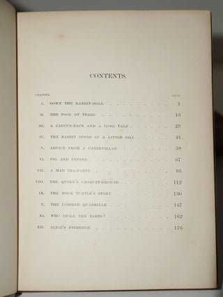 ALICE'S ADVENTURES IN WONDERLAND (First State/First Issue with the Inverted S and page 30 numbered as page 3)