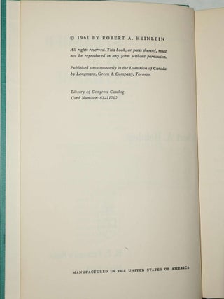STRANGER IN A STRANGE LAND (signed)
