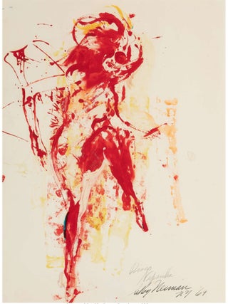 Item #002175 LEROY NEIMAN~ ORIGINAL PAINTING 36.5″ X 29.5″ Inches, titled 'DISCO' Leroy...