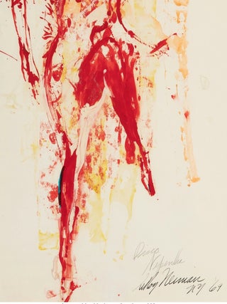 LEROY NEIMAN~ ORIGINAL PAINTING 36.5″ X 29.5″ Inches, titled 'DISCO' Leroy Neiman Signed and Dated 1969