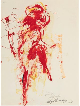 LEROY NEIMAN~ ORIGINAL PAINTING 36.5″ X 29.5″ Inches, titled 'DISCO' Leroy Neiman Signed and Dated 1969