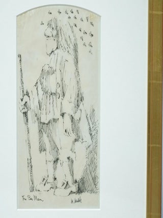 MAURICE SENDAK *SIGNED* ORIGINAL DRAWING OF "THE BEE MAN"~ W. LOA