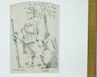 MAURICE SENDAK *SIGNED* ORIGINAL DRAWING OF "THE BEE MAN"~ W. LOA