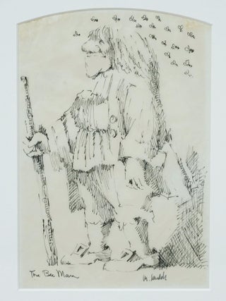 MAURICE SENDAK *SIGNED* ORIGINAL DRAWING OF "THE BEE MAN"~ W. LOA