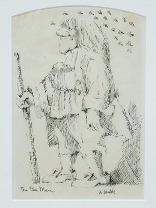 MAURICE SENDAK *SIGNED* ORIGINAL DRAWING OF "THE BEE MAN"~ W. LOA