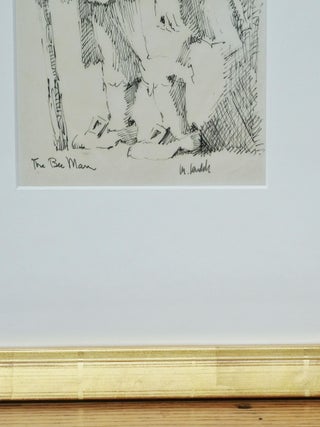 MAURICE SENDAK *SIGNED* ORIGINAL DRAWING OF "THE BEE MAN"~ W. LOA