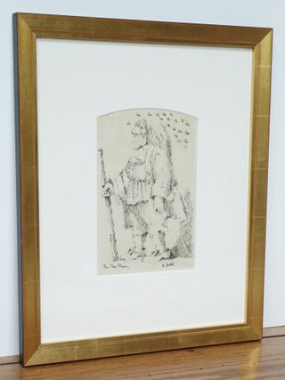 MAURICE SENDAK *SIGNED* ORIGINAL DRAWING OF "THE BEE MAN"~ W. LOA