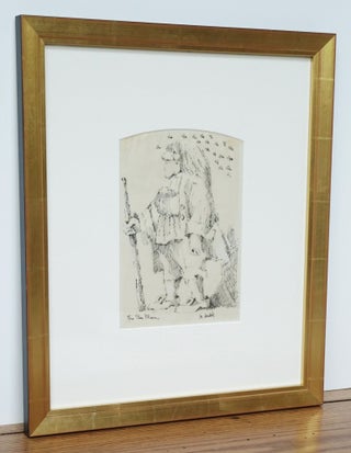 MAURICE SENDAK *SIGNED* ORIGINAL DRAWING OF "THE BEE MAN"~ W. LOA