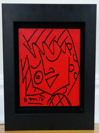 Romero Britto – Superb Framed Original Acrylic Painting