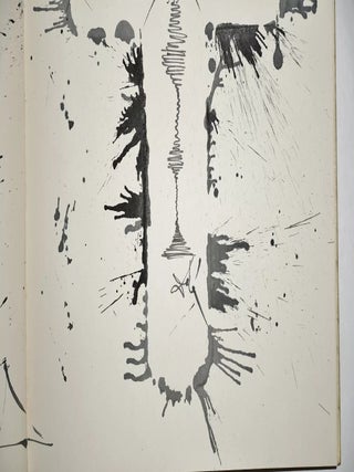 Salvador Dali &ndash; Signed 5x Book W. Spectacular Two Page Original Drawing of a Crucifix, Superb Association