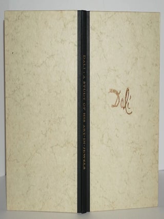 Salvador Dali &ndash; Signed 5x Book W. Spectacular Two Page Original Drawing of a Crucifix, Superb Association