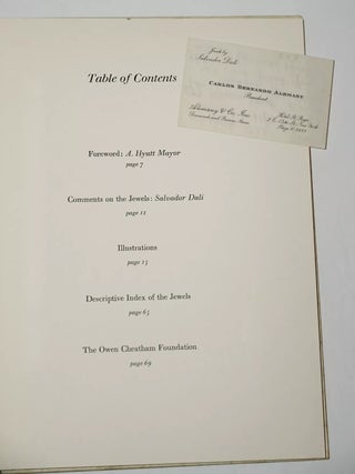 Salvador Dali &ndash; Signed 5x Book W. Spectacular Two Page Original Drawing of a Crucifix, Superb Association