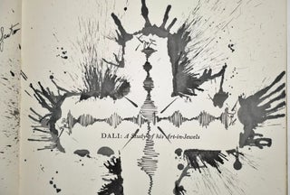 Salvador Dali – Signed 5x Book W. Spectacular Two Page Original Drawing of a Crucifix, Superb Association