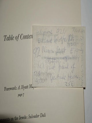 Salvador Dali &ndash; Signed 5x Book W. Spectacular Two Page Original Drawing of a Crucifix, Superb Association