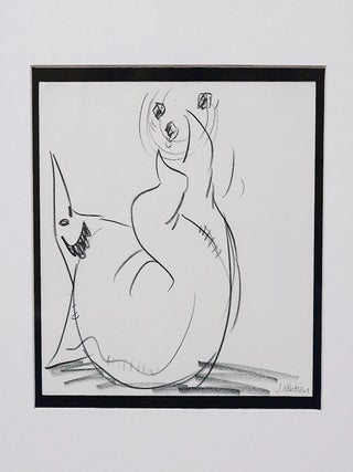 Tim Burton/Disney Studio – SIGNED Original Concept Art of Oogie Boogie from The Nightmare Before Christmas
