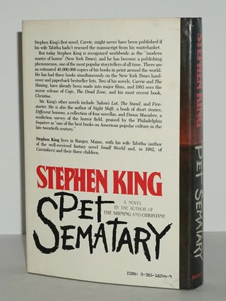 Pet Sematary, Signed and Inscribed