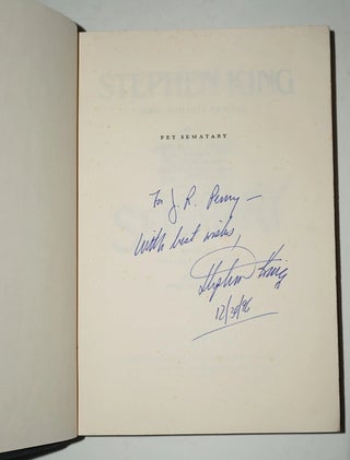 Pet Sematary, Signed and Inscribed