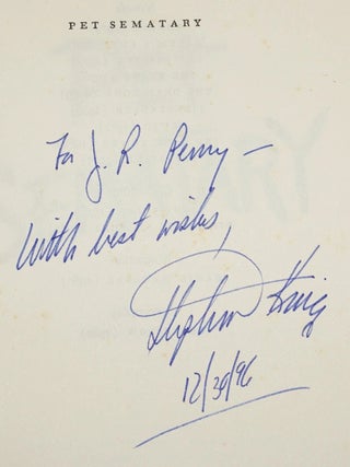 Pet Sematary, Signed and Inscribed