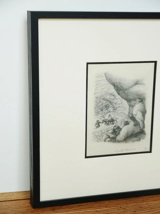 GARTH WILLIAMS~STUNNING ORIGINAL PUBLISHED DRAWING ~ "BREAD AND BUTTER JOURNEY"