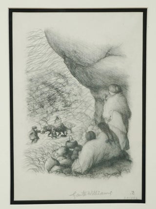 GARTH WILLIAMS~STUNNING ORIGINAL PUBLISHED DRAWING ~ "BREAD AND BUTTER JOURNEY"