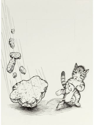 GARTH WILLIAMS~FINAL STUNNING PUBLISHED ORIGINAL PEN & INK DRAWING~HARRY KITTEN, PAGE 37