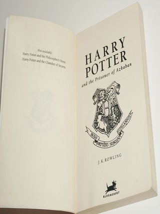 HARRY POTTER AND THE PRISONER OF AZKABAN, PROOF SET (Scarce Purple Uncorrected Proof, 1 of only 31 copies, and the Green Proof)
