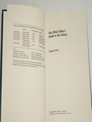 THE HITCH HIKER'S GUIDE TO THE GALAXY (FIRST STATE JACKET)