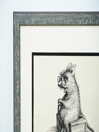 ORIGINAL PUBLISHED ART BY GARTH WILLIAMS FINAL PUBLISHED PEN & INK~FROM MISS BIANCA, (THE RESCUERS)