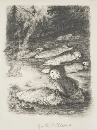 GARTH WILLIAMS~STUNNING ORIGINAL PUBLISHED DRAWING ~ "BREAD AND BUTTER JOURNEY"