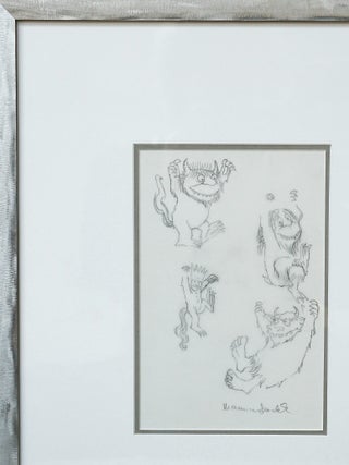 *SIGNED* DRAWING OF WILD THINGS AND MAX, FROM WHERE THE WILD THINGS ARE
