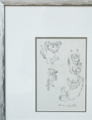 *SIGNED* DRAWING OF WILD THINGS AND MAX, FROM WHERE THE WILD THINGS ARE