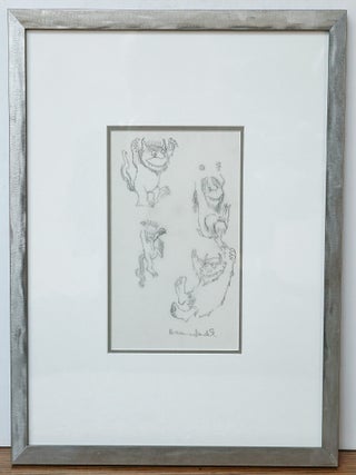 *SIGNED* DRAWING OF WILD THINGS AND MAX, FROM WHERE THE WILD THINGS ARE
