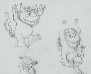 *SIGNED* DRAWING OF WILD THINGS AND MAX, FROM WHERE THE WILD THINGS ARE