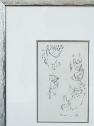 *SIGNED* DRAWING OF WILD THINGS AND MAX, FROM WHERE THE WILD THINGS ARE